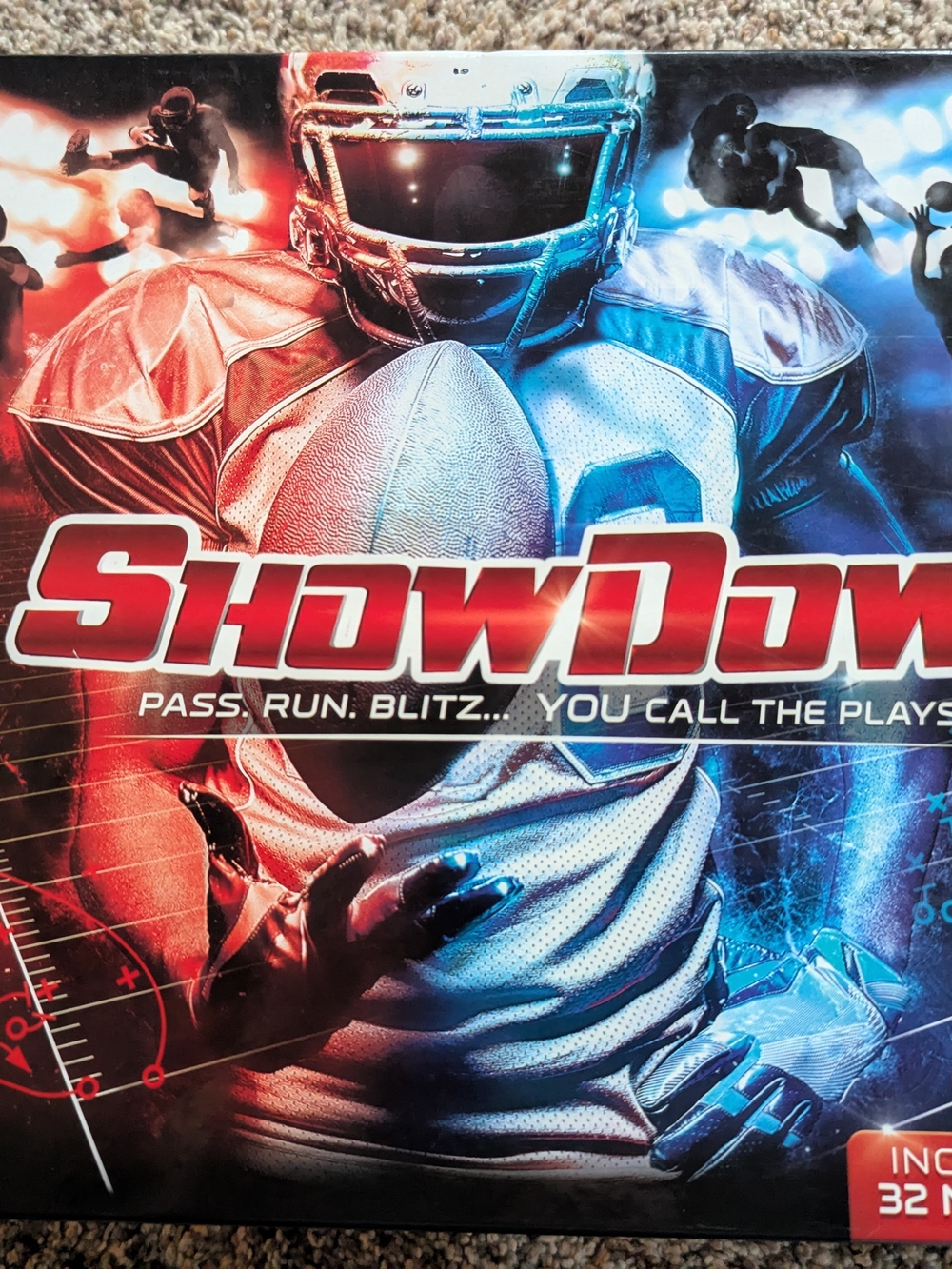NFL ShowDown Football Board Game - Red & Blue